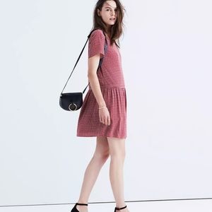MADEWELL silk ascot tile dress